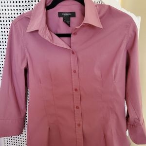 Express stretch Medium Career Wear 7/8 Rose Pink